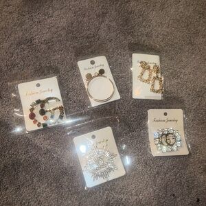 Elegant Gold and Silver Fashion Jewelry Set